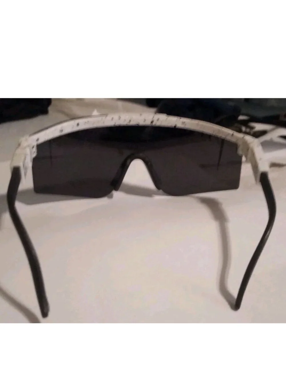 Viper Pit White Paint Splatter Black Sunglasses UV400 Cycling Sports Fishing